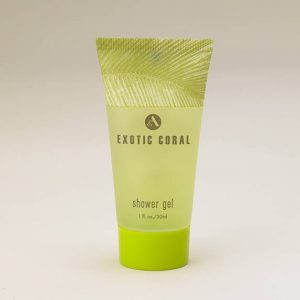 exotic coral shower gel tube