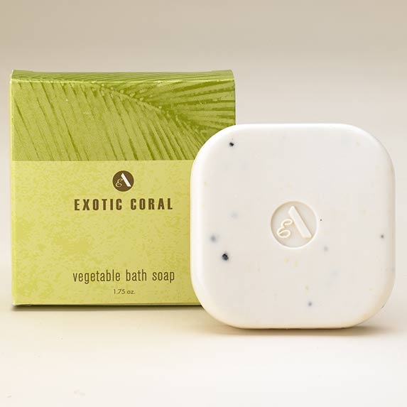 exotic coral bath soap